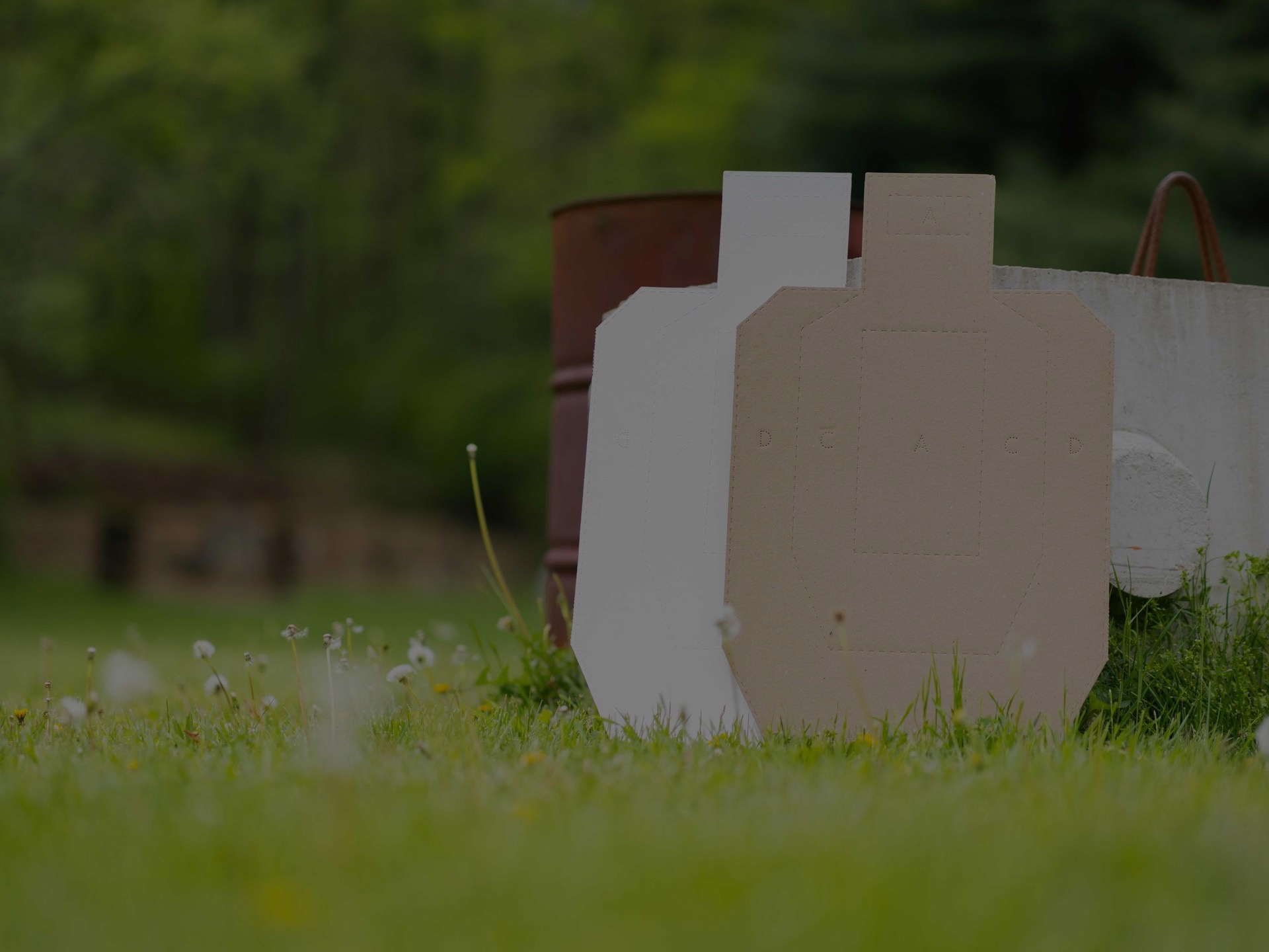 USPSA Cardboard Targets Front and Back of USPSA Targets.
