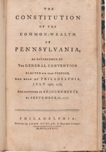 1776 PA Constitution